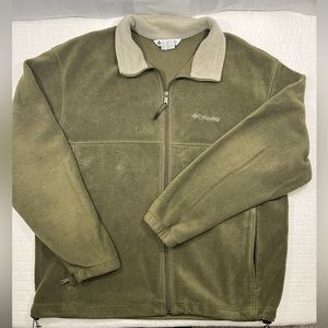 Columbia full-zip fleece jacket with drawstring waistband; Size XXL